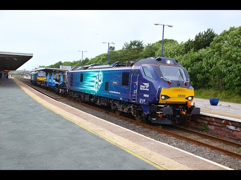 88008 & 68033 on 6X23 at Barrow   14/06/18
