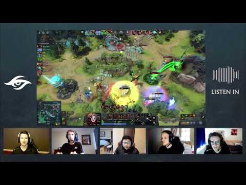Team Secret Comms in Game 1 vs Gaimin Gladiators