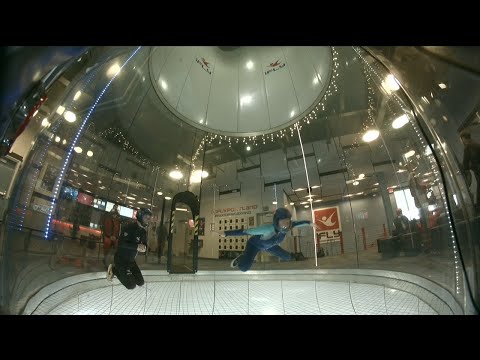 Indoor skydiving: sit sliding (Nell 45)