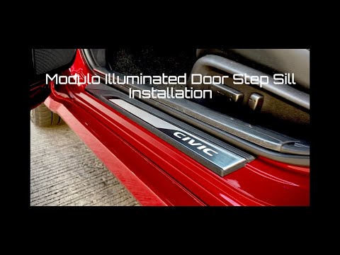 Honda Civic 10th Gen - Illuminated Door Step Sill Installation