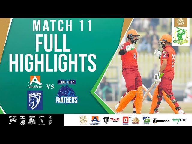 Full Highlights | ABL Stallions vs Lake City Panthers | Match 11 | Bahria Town Champions Cup 2024