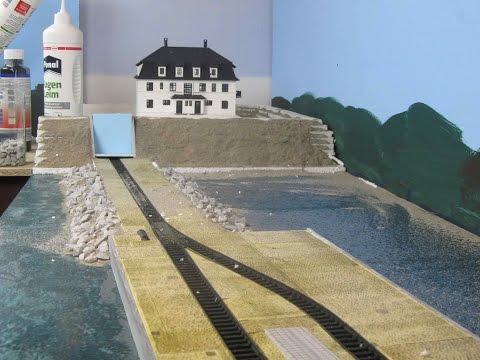 Modellbahn Bau der Anlage Dagebüll in voller Länge Teil 25