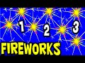 Count FIREWORKS For KIDS From 1 To 10 4th Of July Learning Activity