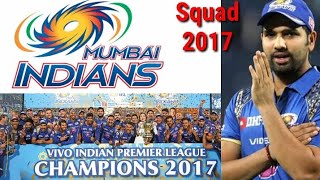 Mumbai Indians Squad 2017 | Winner Team | Ipl 2017 | Mi squad | All about cricket only | Vivo Ipl |
