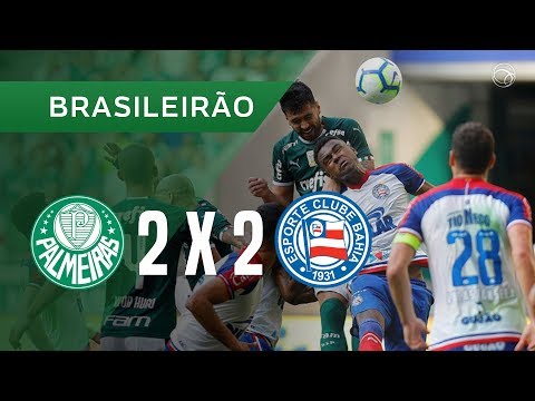 PALMEIRAS 2 X 2 BAHIA - GOLS - 11/08 - BRASILEIRÃO 2019
