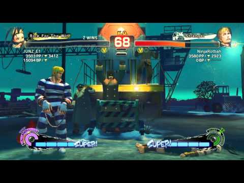 SSF4 AE: JUNZ_E1 (Ibuki) vs NinjaRotbah (Cody) - Match 3