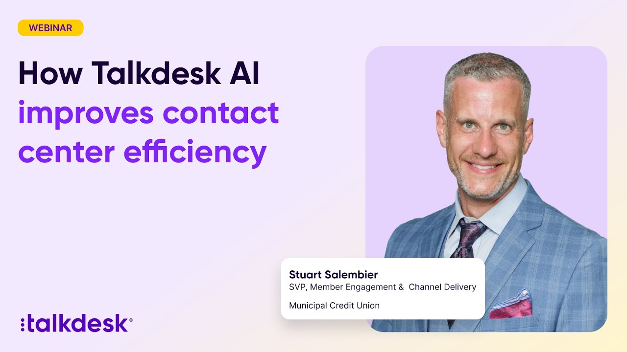 How Talkdesk AI improves contact center efficiency