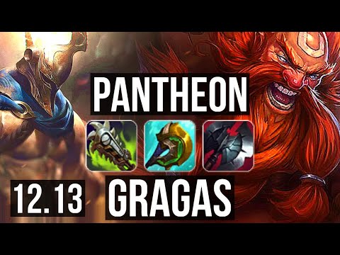 PANTH vs GRAGAS (TOP) | 11/0/4, 3.0M mastery, 1600+ games, Legendary | EUW Grandmaster | 12.13