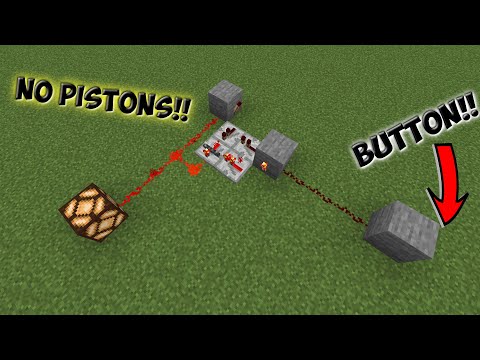 Minecraft 1.20.1 Redstone On/Off Button Tutorial NO PISTONS!!