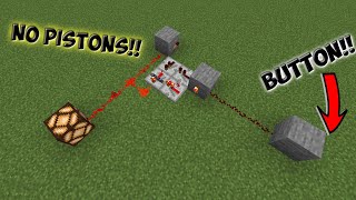 Minecraft 1.20.4 Redstone On/Off Button Tutorial NO PISTONS!!