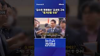 '김수현 명예훼손' 김세의 구속 "증거인멸 우려" / #채널A #shorts #뉴스A라이브