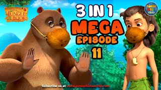 Download lagu JUNGLE BOOK 3 IN 1 Mega Episode 11 | Jungle Book Cartoon 2 | English Stories | Funny Wild Animals mp3