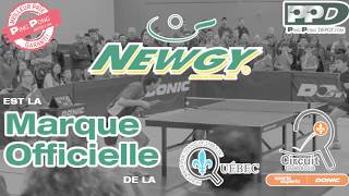 Newgy Marque Officielle de la Fédération de Tennis de Table du Québec