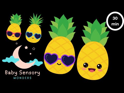 Baby Sensory Pineapple Dance Party | Dancing Party | High Contrast