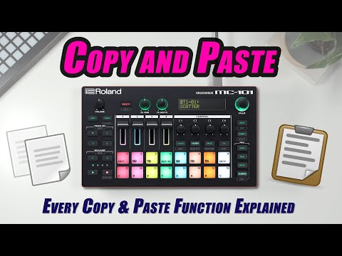 Roland MC-101 : Every Copy and Paste Function Explained // Beginner Tutorial
