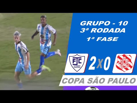 COPA SÃO PAULO - JI PARANÁ (RO) 2 X 0 BANGU (RJ)