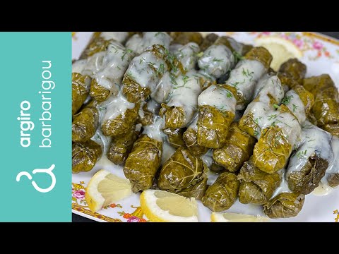 Dolmadakia with minced meat and avgolemono | Argiro Barbarigou