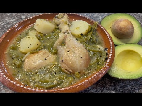 💥POLLO 🍗 en SALSA VERDE 🌶️ con NOPALES y PAPAS 🥔 📌 SALSA TATEMADA y CASERA