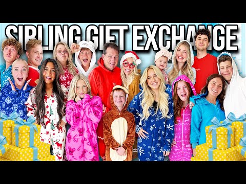 *2025* SiBLiNG GIFT EXCHANGE w/ 16 KiDS!!! 🎄☃️❄️
