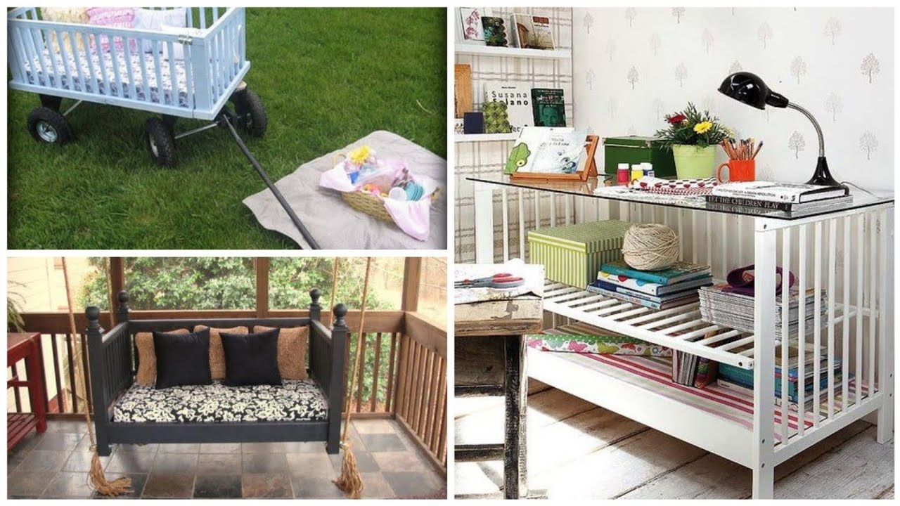 23 idéias Criativas do que fazer com berço de bebê em um novo uso