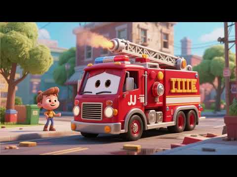 Fire Truck JJ Saves the Day! | Nursery Rhymes & Kids Songs
