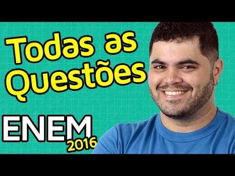 🚨 TODAS AS QUESTÕES DE MATEMÁTICA DO ENEM 2016 RESOLVIDAS | Matemática Rio