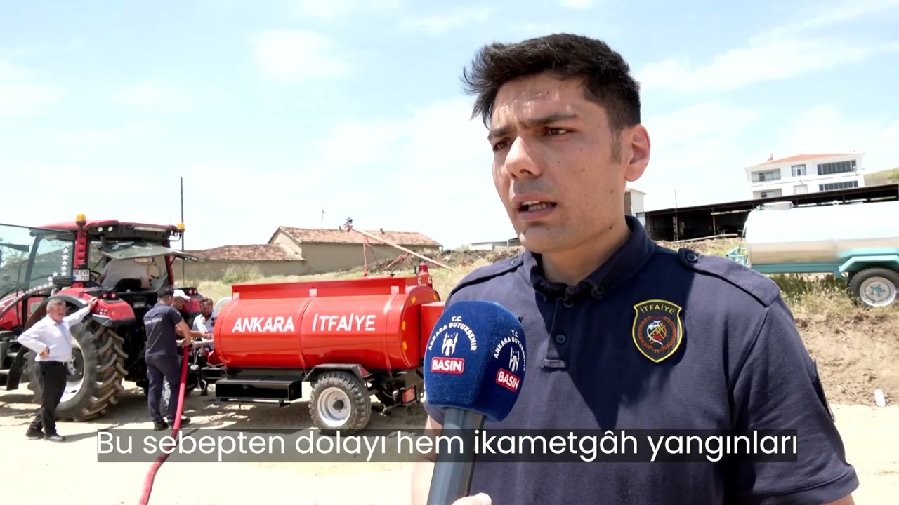 ABB'DEN KIRSAL MAHALLELERE YANGIN SÖNDÜRME TANKERİ