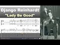 Django Reinhardt - Lady Be Good 1948 - Virtual Guitar Transcription
