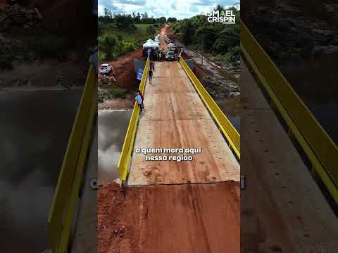 Ponte em concreto e aço na Linha 86 zona rural do Município de São Miguel do Guaporé RO