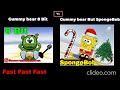 Gummy Bear 8 Bit Fast Fast Fast Vs Gummy Bear But SpongBob Christmas NEW Version Fast Fast Fast