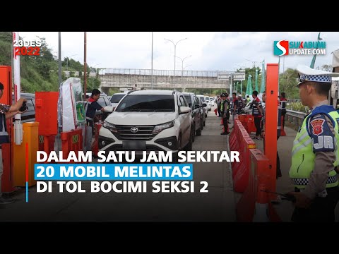 Dalam Satu Jam Sekitar 20 Mobil Melintas di Tol Bocimi Seksi 2