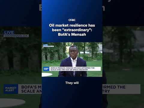 Oil market resilience has been "extraordinary" BofA's Mensah