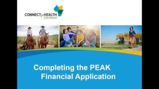 Colorado PEAK Application Overview