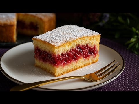 “Torta soffice con solo 2 uova e marmellata – pronta in pochi minuti!”
