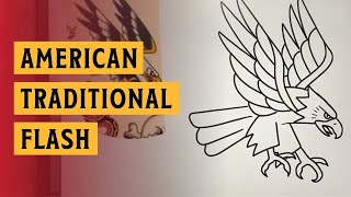 How To Draw Tattoos For Beginners | American Traditional Flash Tutorial