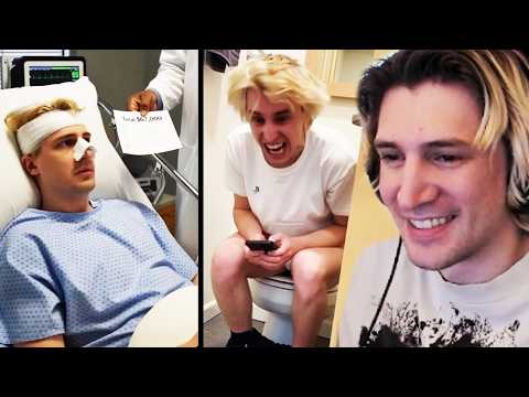 xQc CRIES LAUGHING at AI Tik Toks of Himself