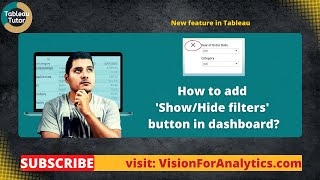 Tableau - How to add hide or unhide filter button in dashboard?