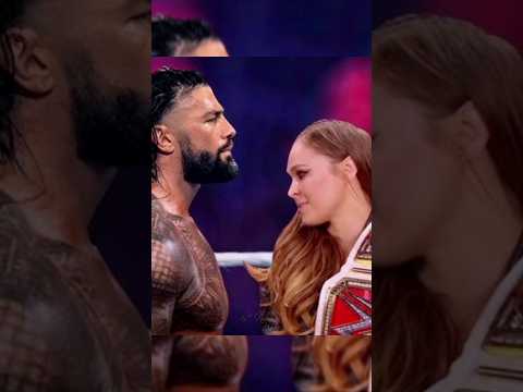 Romantic seen Roman Reigns love status❤💘💘with Ronda Rousey #lovestatus#romanreinge#ronda #love #wwe