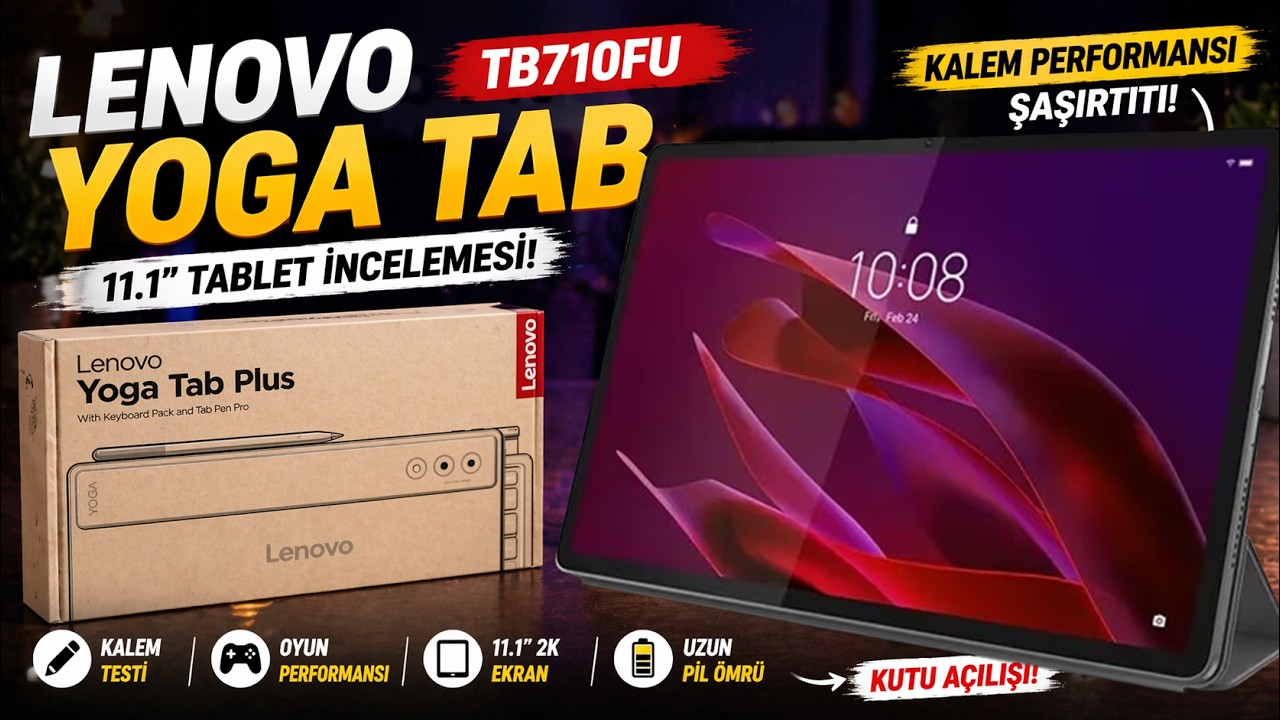 Lenovo Yoga Tab 11.1 İnç Tablet İncelemesi | Bu Tabletin Kalemi OLAY!