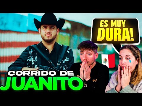 🇪🇸 ESPAÑOLES REACCIONAN al CORRIDO DE JUANITO de CALIBRE 50 (ES MUY DURA)