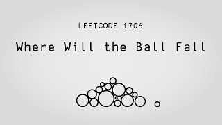 YouTube video 'Balls Fall Up – Where Will the Ball Fall – Leetcode 1706'