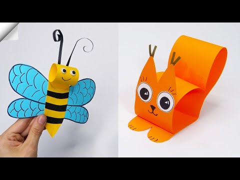 6 DIY paper crafts Moving paper TOYS Easy paper crafts