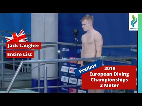 2018 Jack Laugher Team Great Britain - Mens 3 Meter Springboard Diving  European Championships