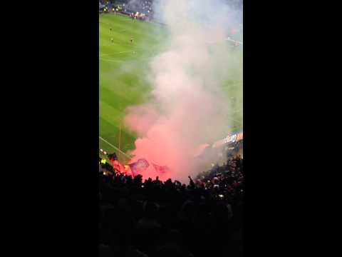 Hamburger SV - Karlsruher SC Pyroshow vor 2. Halbzeit