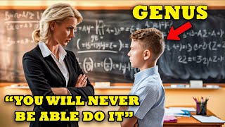 Teacher FORCES Student to Solve Complex Equation to MOCK Him, Unaware The Boy Has GENIUS IQ