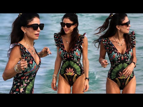 Bethenny Frankel in swimsuit at the beach in Miami