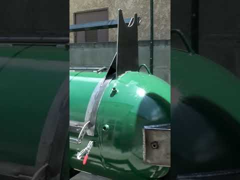 He upgraded from an Oklahoma Joe offset smoker to this #bbq #offsetsmoker #bbqsmoker