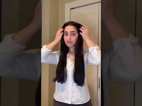 how to cut your own hair straight | best way to self hair cut trim #shorts #youtubeshorts #hairstyle