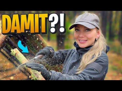 Wir bauen Survival-Unterschlupf im Wald – mit neuer Ausrüstung!