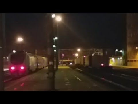 Marcia parallela es64f4 mrce + Intercity notte,e402b,Arquata Scrivia,succursale Giovi,trains hunter